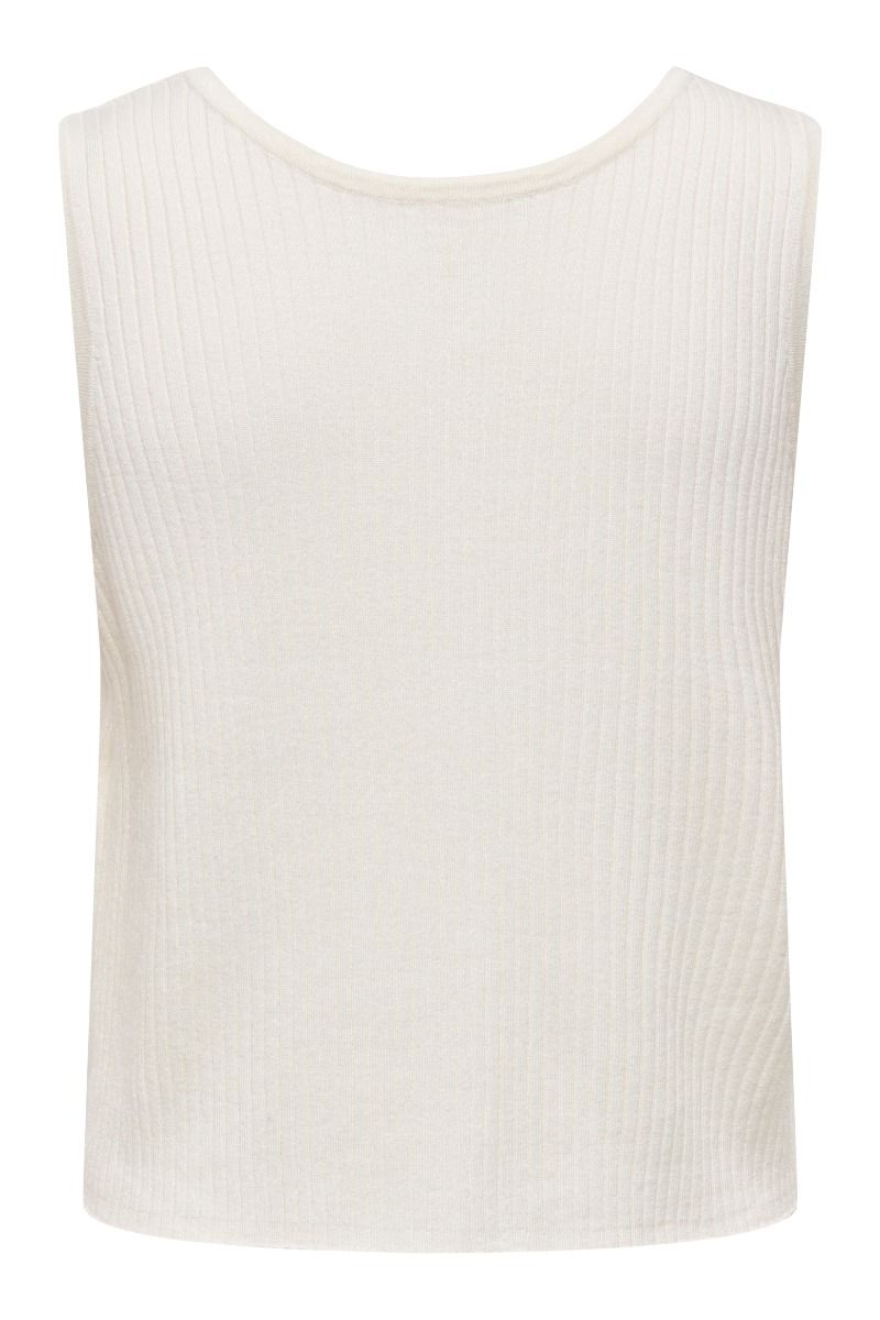 JDY - Top - Alexandra S/L Reversible Tie Top - Cloud Dancer