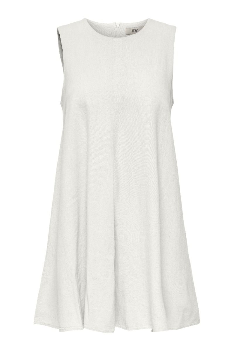 JDY - Kjole - Say S/L Linen Dress - Snow White