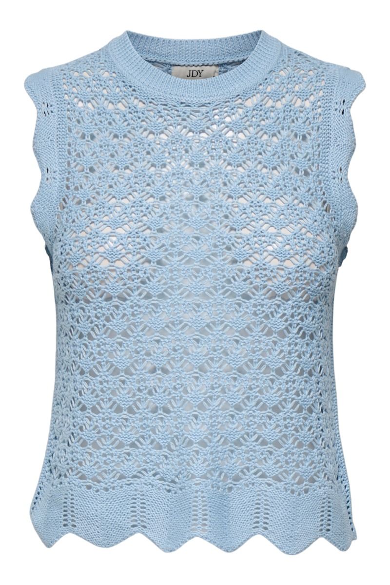 JDY - Top - Sun Evelyn S/L O-Neck Top - Cashmere Blue