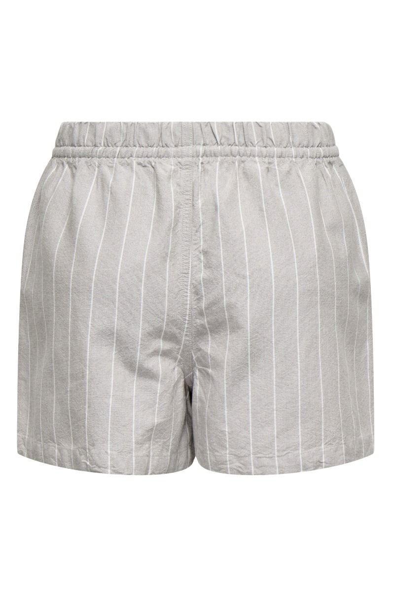 JDY - Shorts - Lala MW Shorts - Moon Rock/Créme Stripes 