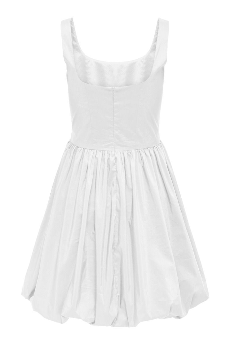 JDY - Kjole - Mio S/L Bubblehem Dress - White