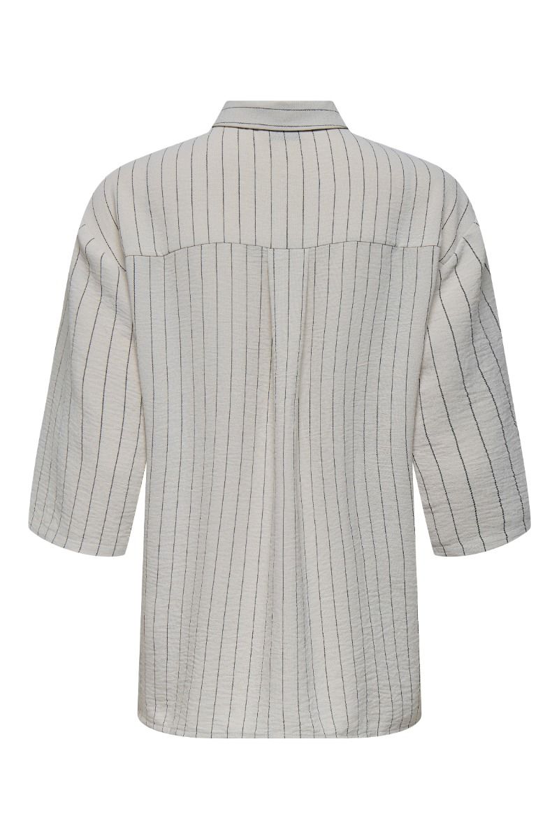 JDY - Skjorte - Divya Life 3/4 Striped Shirt - Chateau Gray