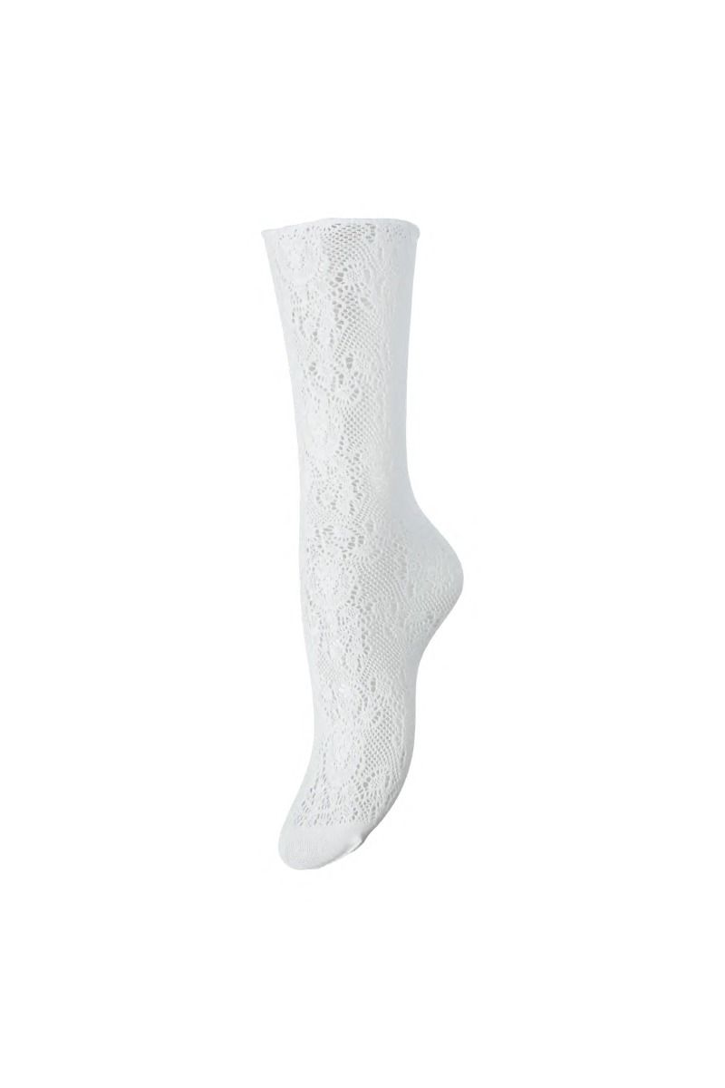 Pieces - Strømper - Jillo Lace Sock 2 Pack - Black-White