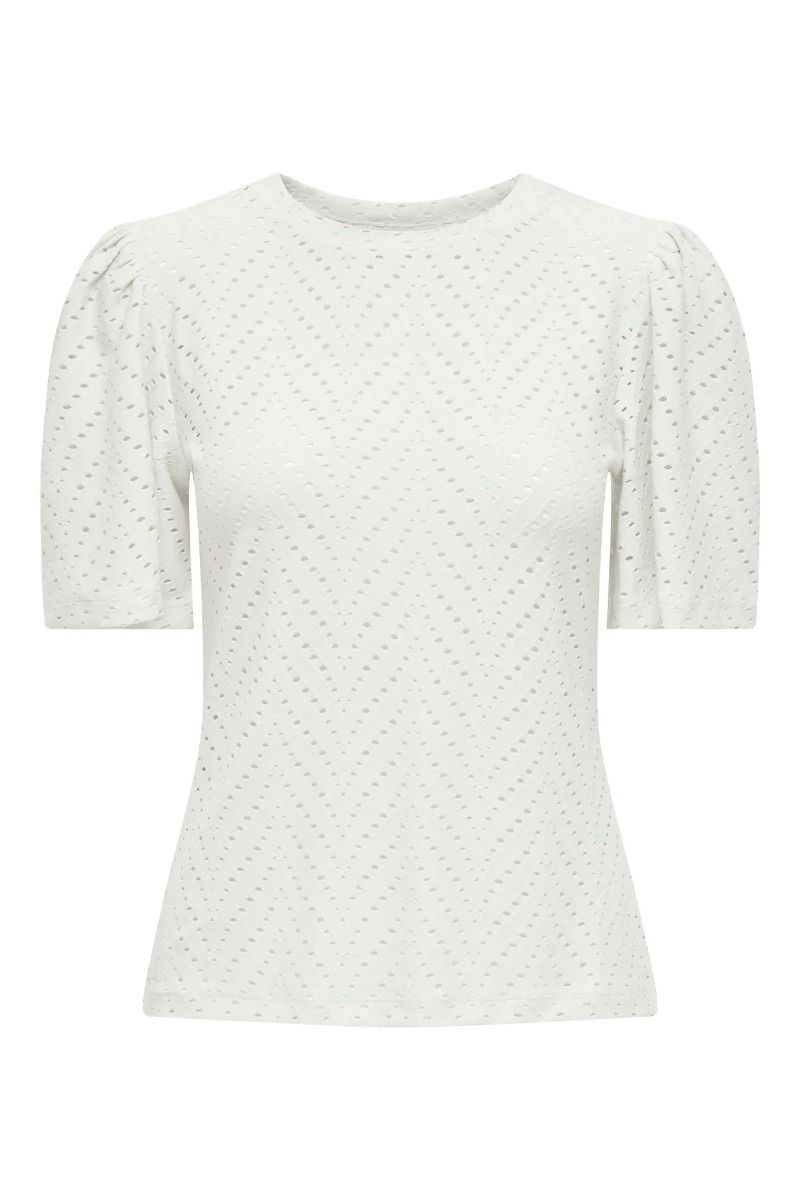 JDY - T-shirt - Carla Cathinka S/S Top - Cloud Dancer