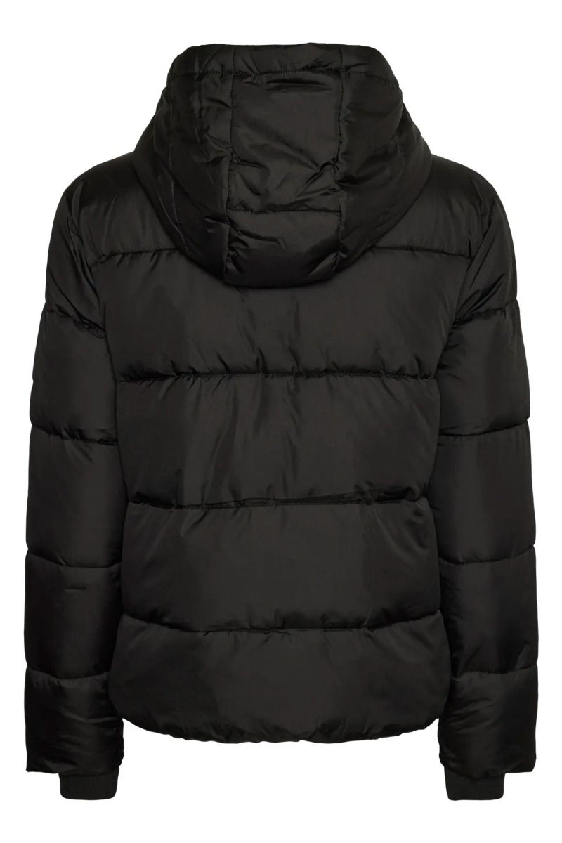 Pieces - Jakke - Bee New Short Puffer Jacket - Black (Levering midt august)