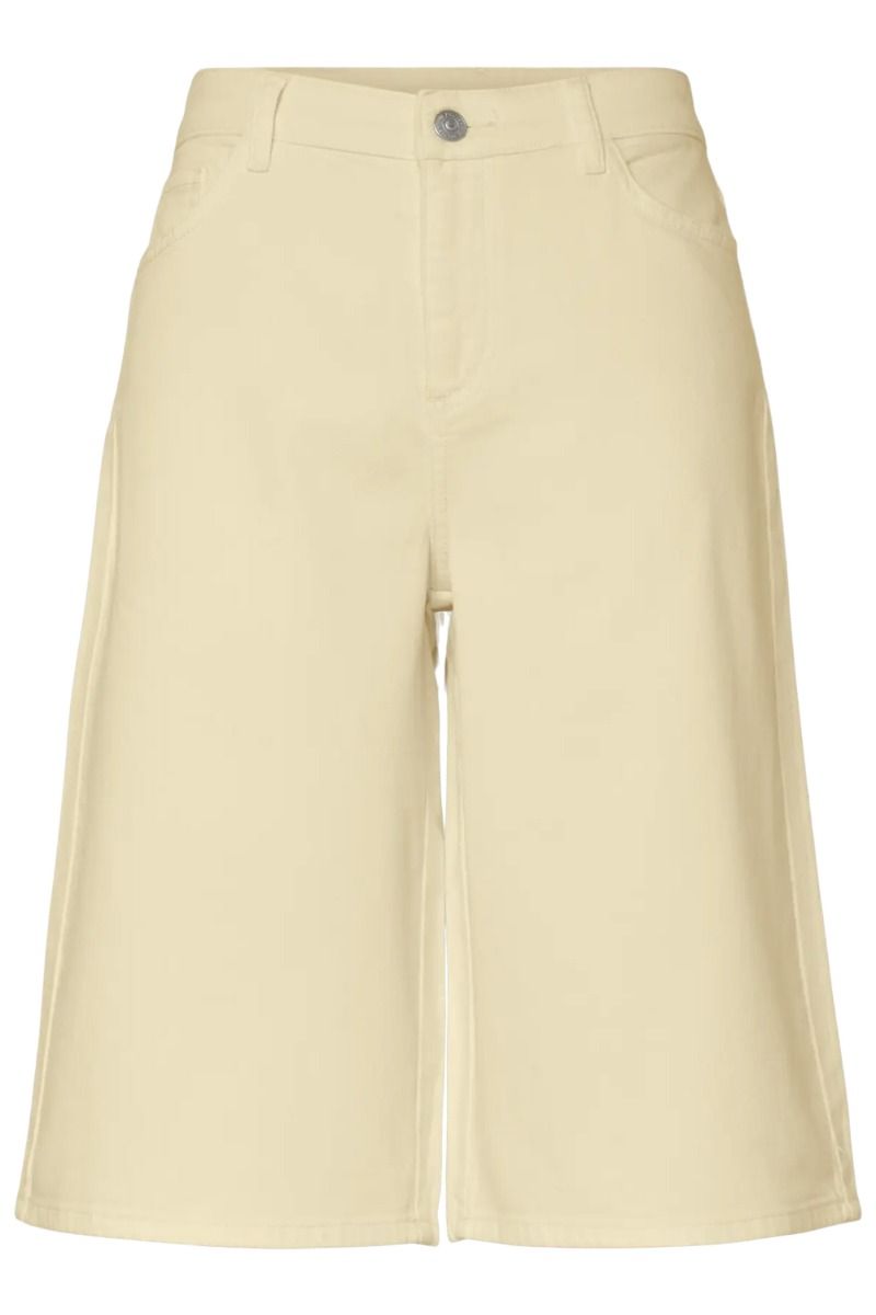 Pieces - Shorts - Sky MW Denim Jorts - French Vanilla