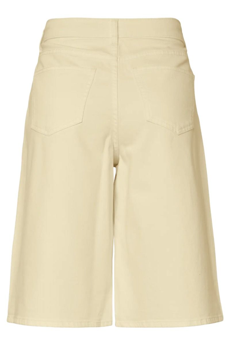 Pieces - Shorts - Sky MW Denim Jorts - French Vanilla