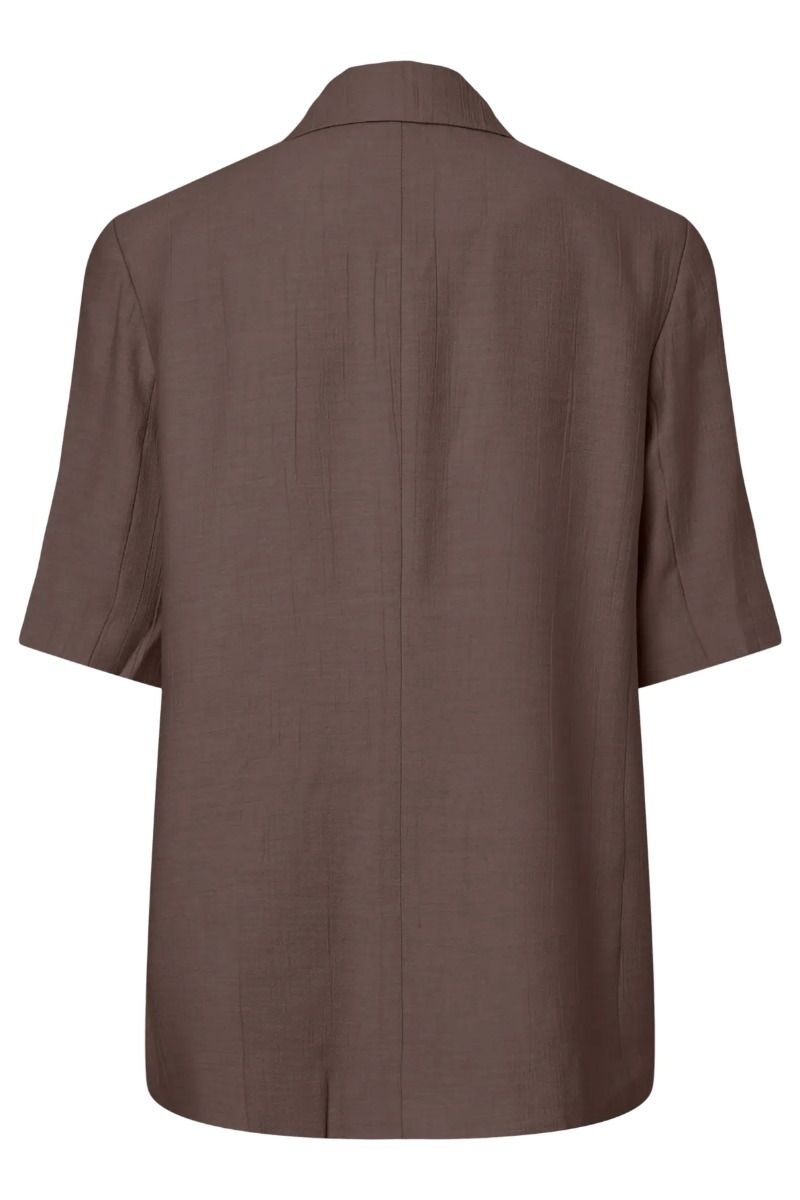 Pieces - Blazer - Gerry Ss Blazer - Coffee Quartz