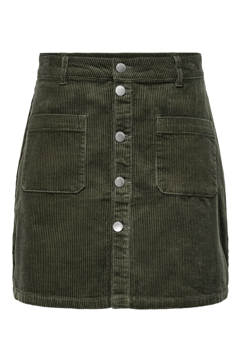 JDY - Nederdel - Shiraz Corduroy Skirt - Forest Night