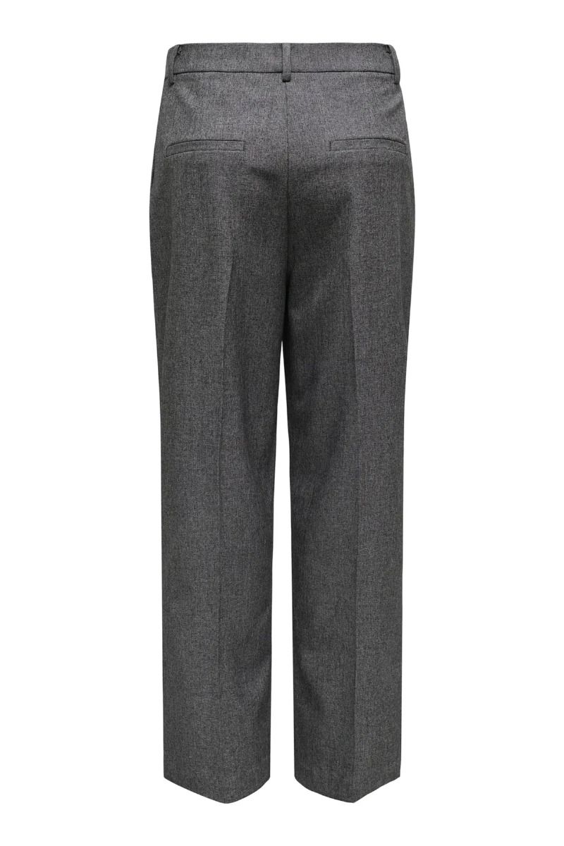 JDY - Bukser - Bloom Siri HW Straight Pant - Black White Salt & Pepper