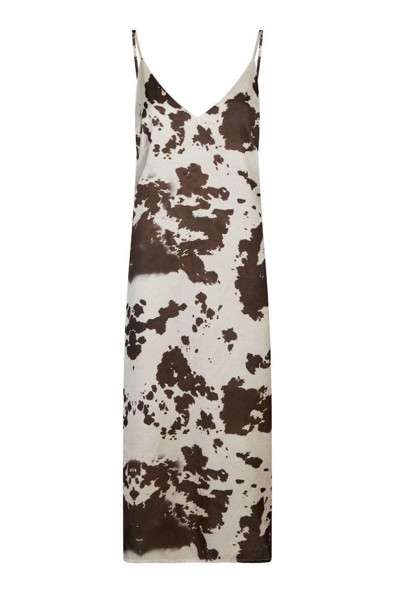 Neo Noir - Kjole - Kamran Cow Print Dress - Brown
