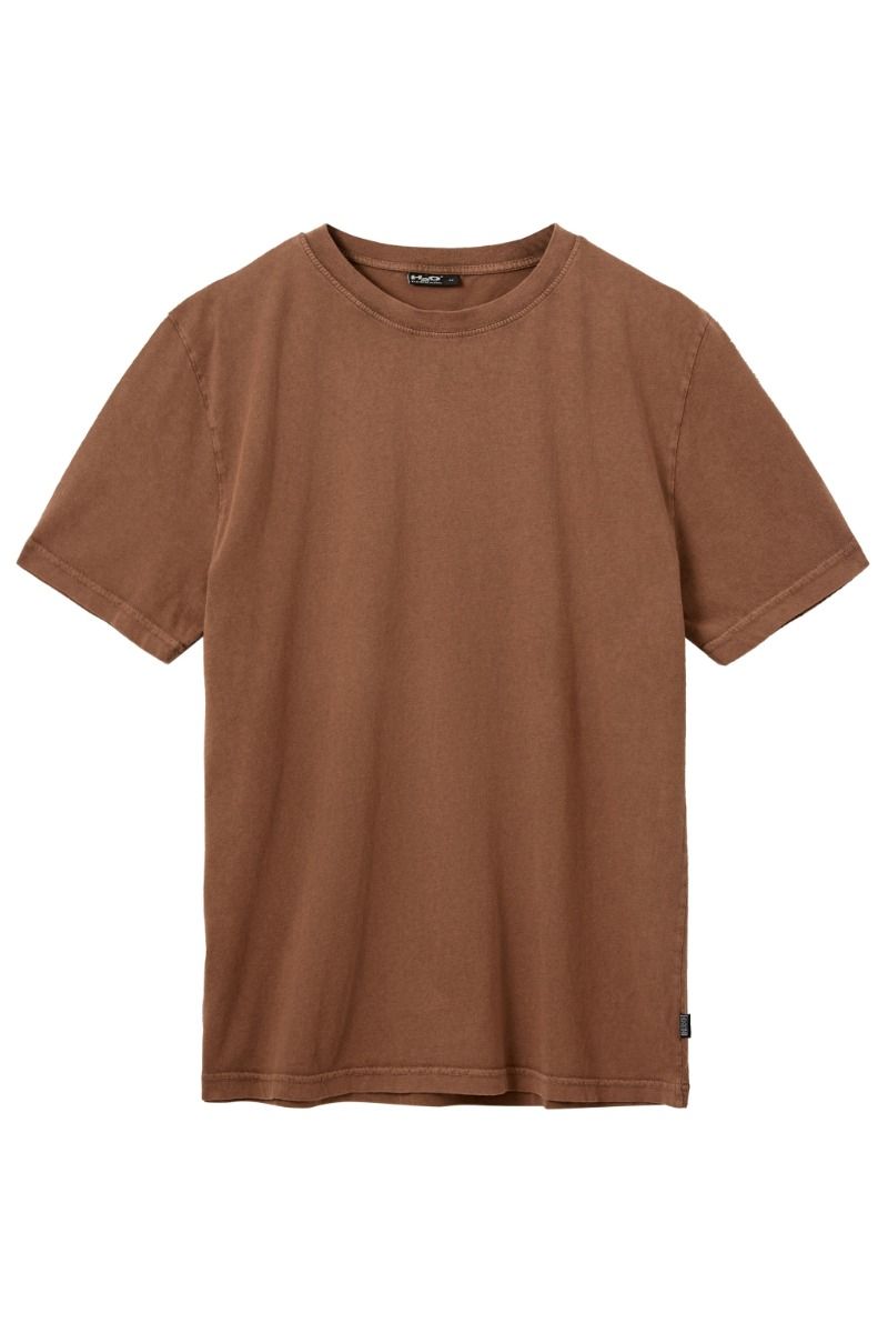 H2O - T-shirt - Select Kap Dan Tee Print - Coffee/White (Levering midt december)