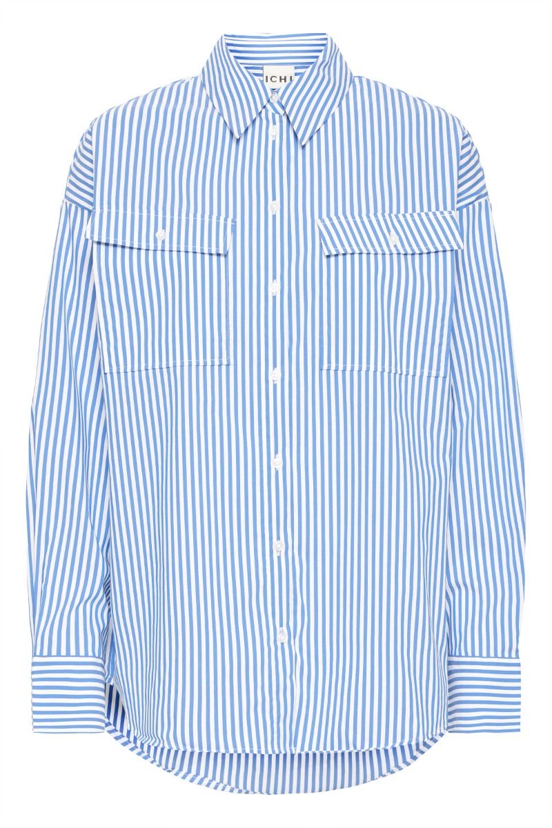 Ichi - Skjorte Katja SH - Nebulas Blue