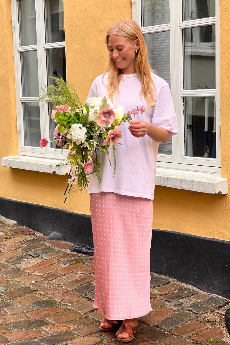 Noella - Nederdel - Kenya Skirt - Carmine Blush Print