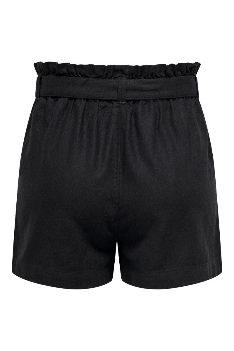 JDY - Shorts - Say MW Linen Belt Shorts - Black