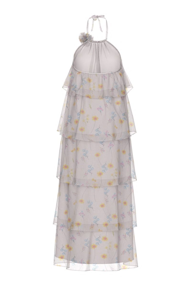 Pieces - Kjole - Clara Sl Long Layred Dress - Barely Pink