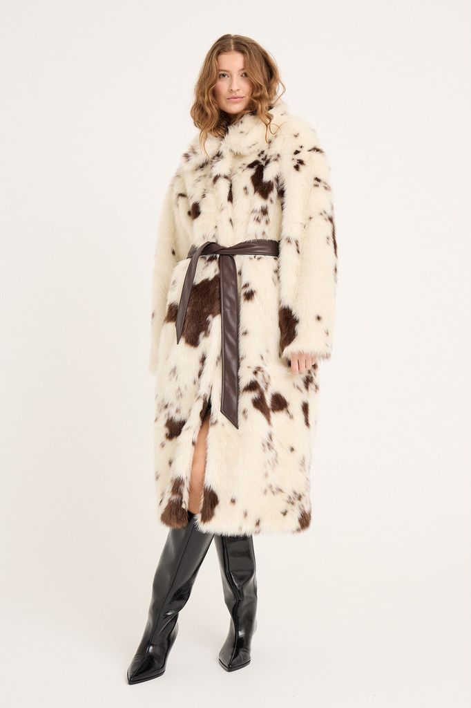 A-View - Jakke - Kolvina Coat - Brown/White
