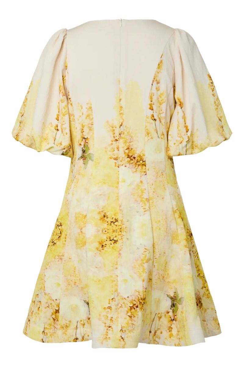 YAS - Kjole - Muri 2/4 Dress - Birch Yellow Flower (Levering midt juni)
