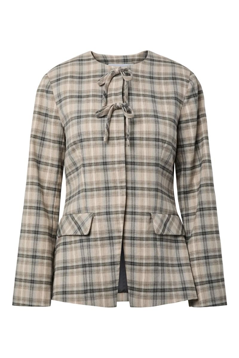 YAS - Blazer - YASChiro LS Blazer - Dark Grey Grey mix (Levering midt august)