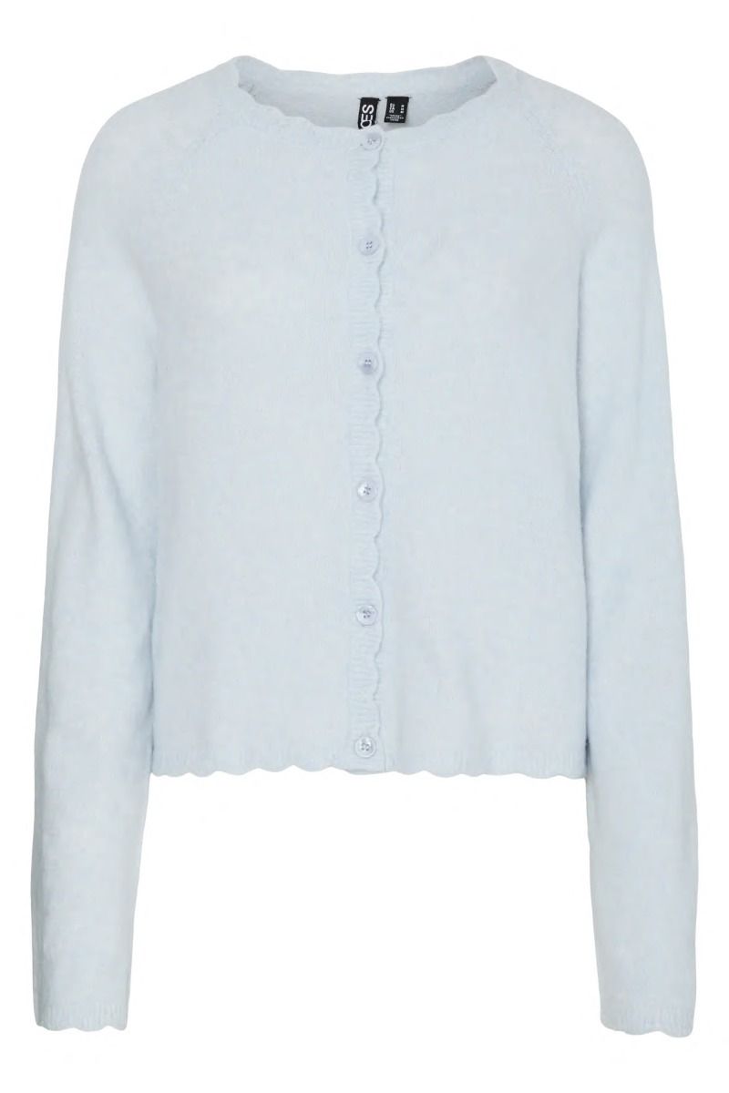 Pieces - Cardigan - Rath LS O-Neck Knit Cardigan - Xenon Blue