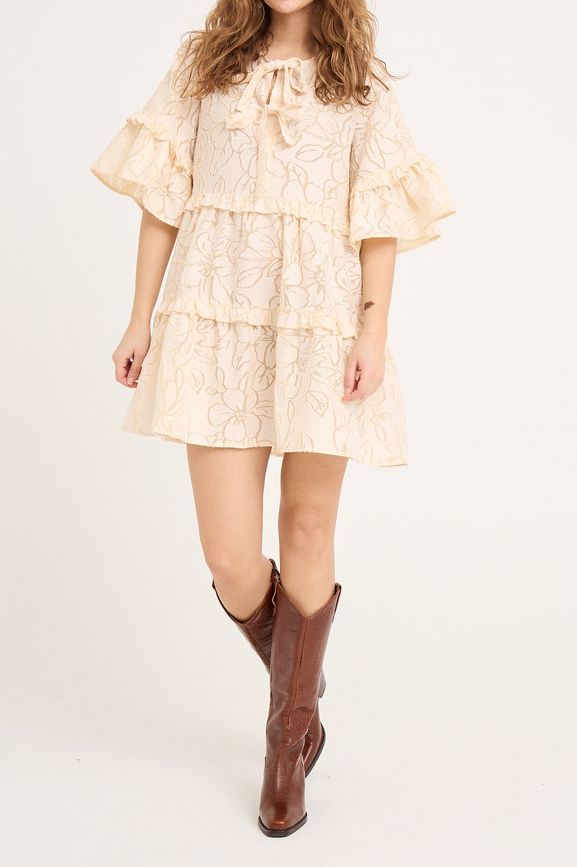 A-View - Kjole - Kabrina Dress - Pale yellow (Levering midt maj)