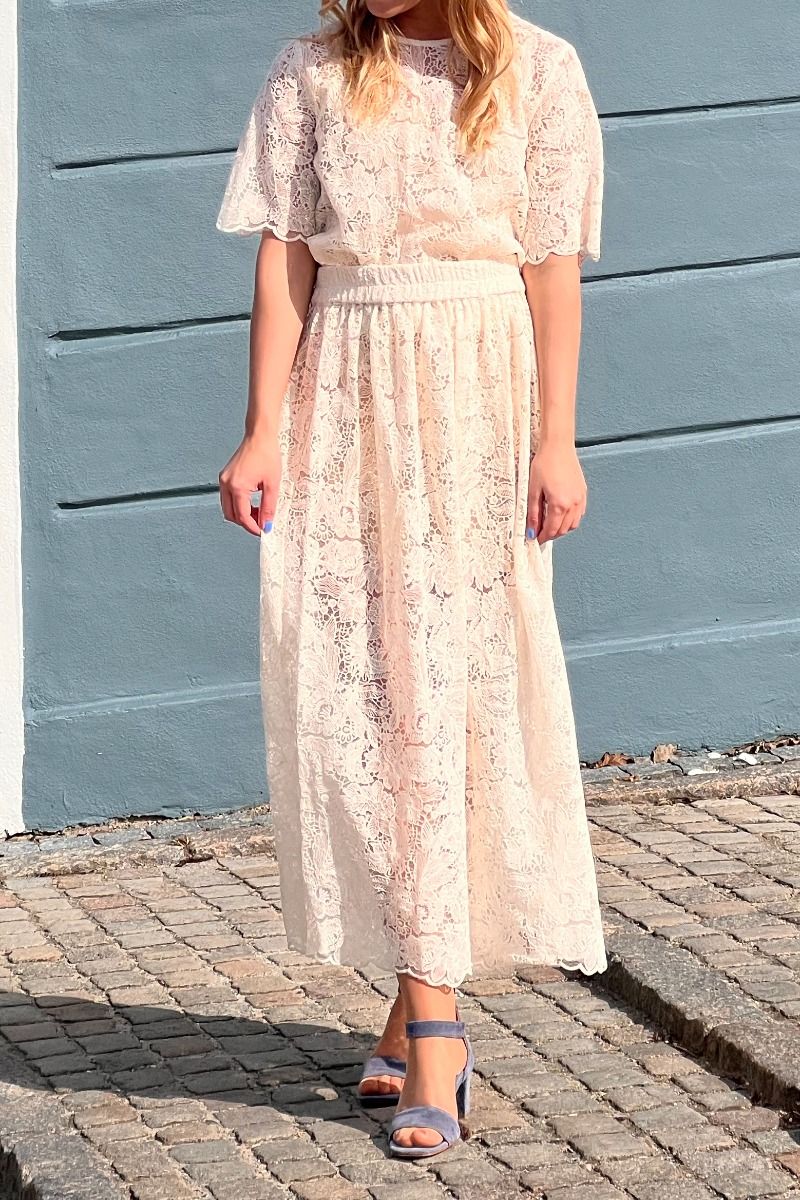 A-View - Nederdel - Lacia Skirt - Off white (Levering start juni)