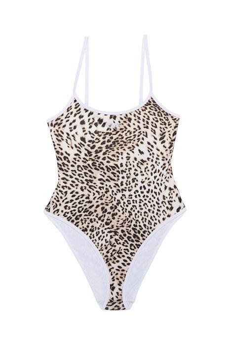 Gestuz - Badedragt - GZ Lelou Swimsuit - Light Leopard
