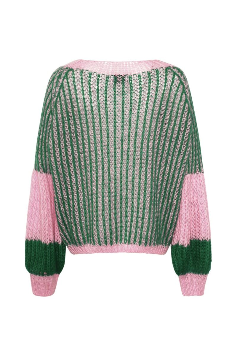 Noella - Strik - Liana Knit Sweater - Green Bubblegum