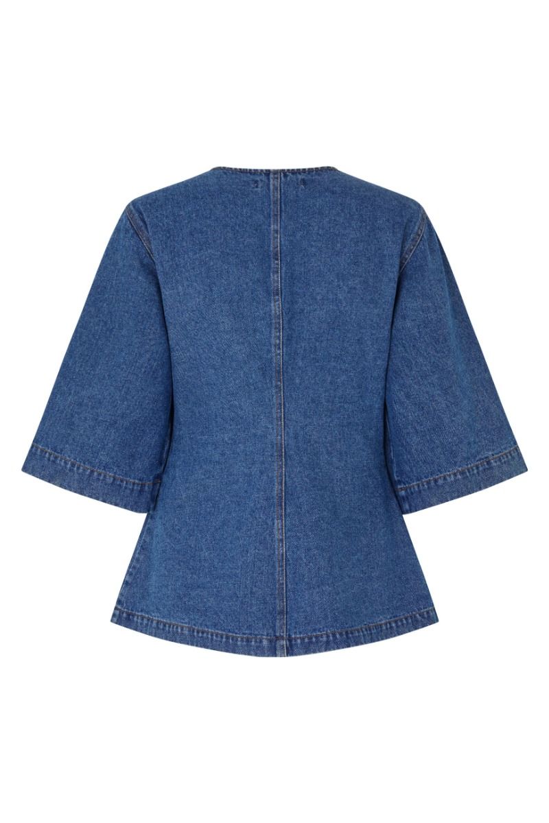 Global Funk - Bluse - Lila-G - Vintage blue Wash