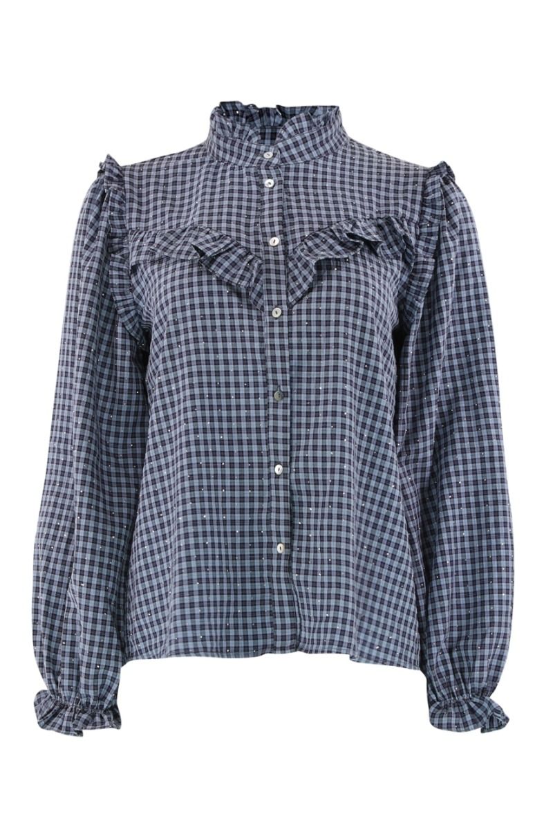 Continue - Skjorte - Lina Check - Blue Check