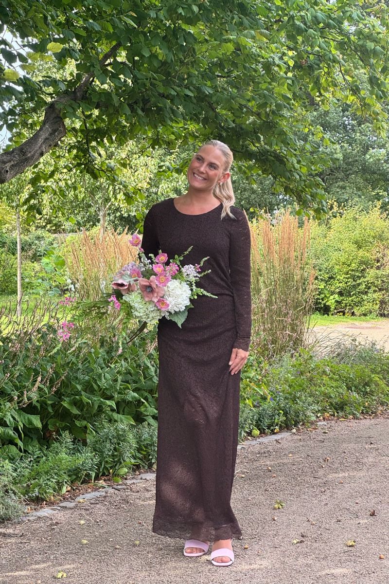 Nümp - Kjole - Nulive Dress - Black Coffee