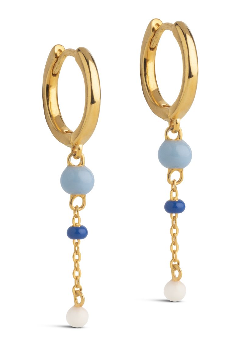 Enamel - Øreringe - Hoops, Lola Bold - Marine