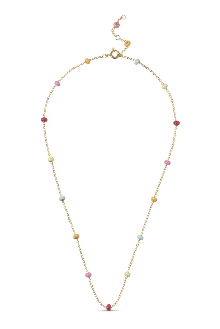 Enamel - Halskæde - Necklace, Lola Bold - Rainbow