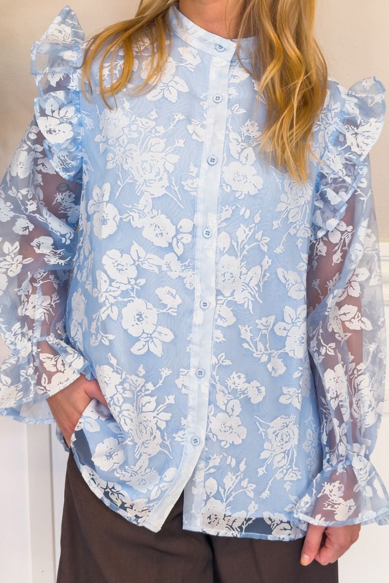 Loved by Lykke - Skjorte - LY Andrea Blouse - Light Blue