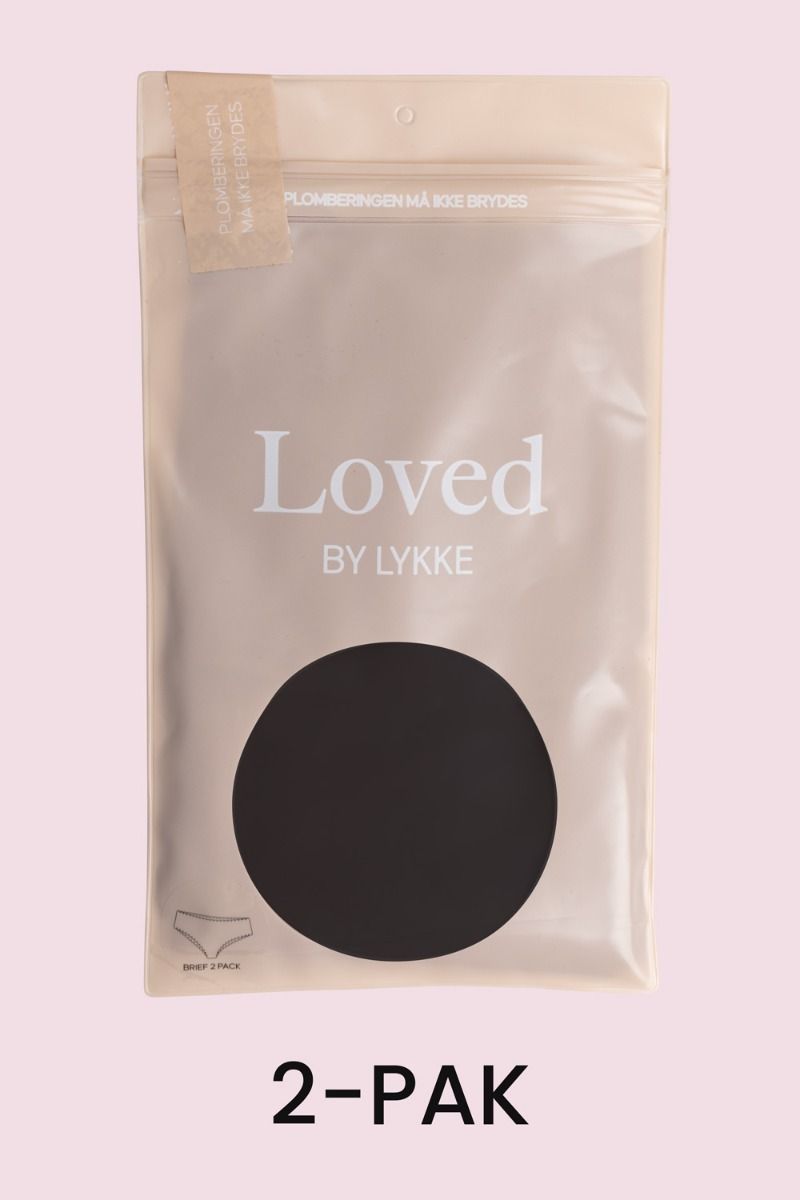 Loved by Lykke - Undertøj - Loved Panties 2-Pack - Black