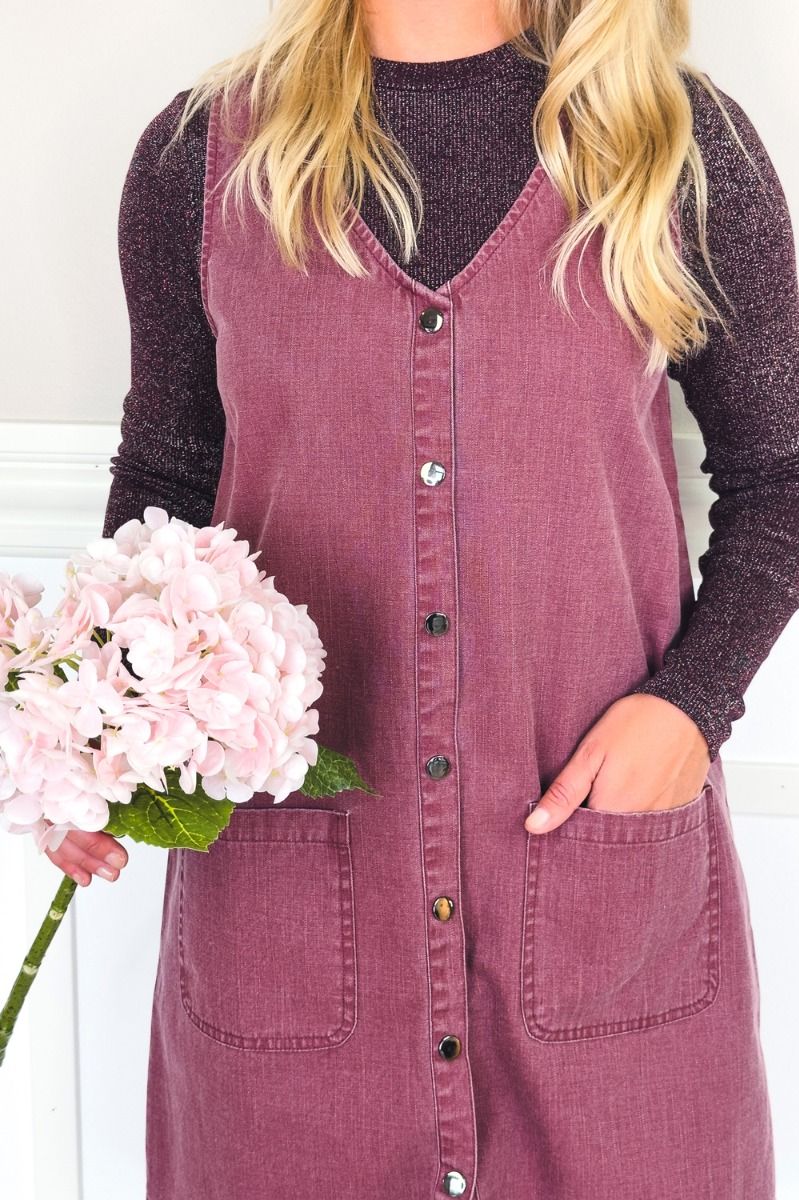 Loved by Lykke - Kjole - All Day Spencer Dress - Burgundy