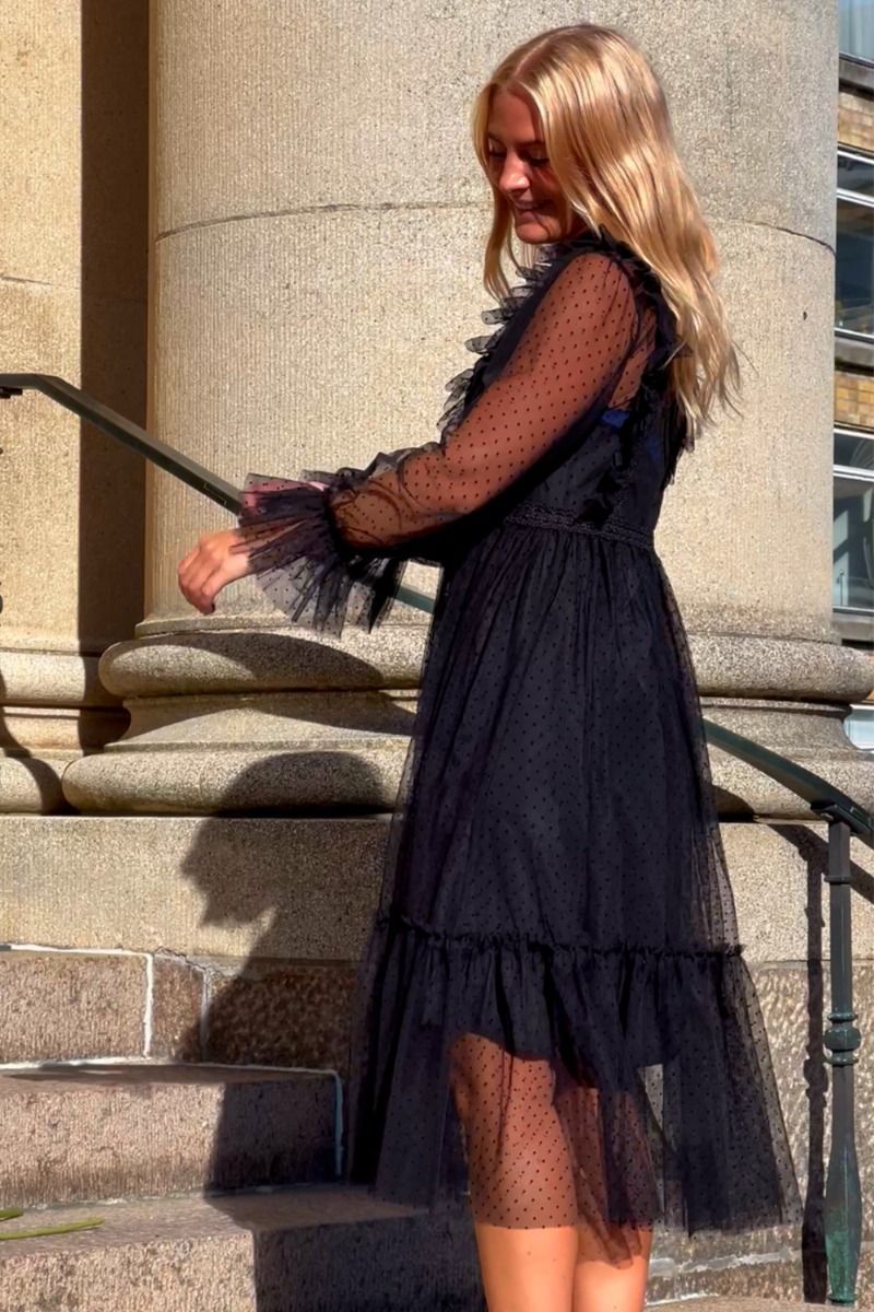 Loved by Lykke - Kjole - Augusta Lace Dress - Black