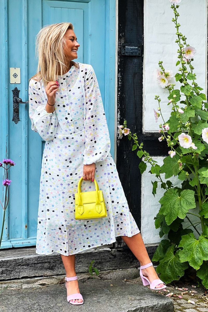 Loved by Lykke - Kjole - Confetti LS Dress - Multi Dot Pastell 