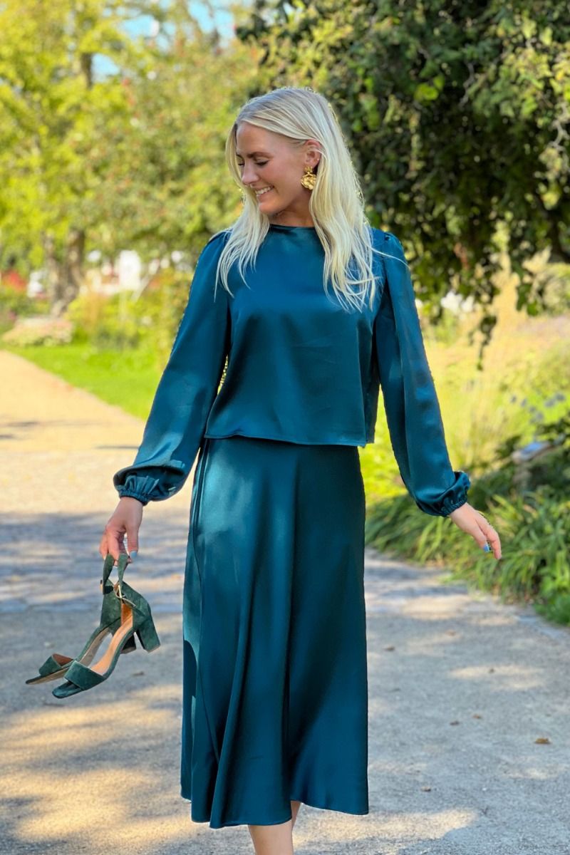 Loved by Lykke - Nederdel - Alma Skirt - Petroleum 