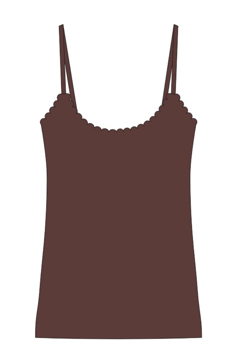 Loved by Lykke - Top - Loved Top - Dark Brown 