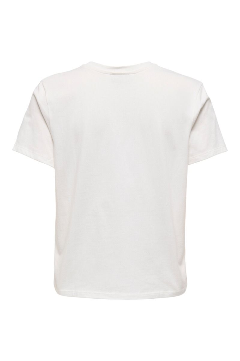 JDY - T-shirt - Cif S/S Broderie Anglaise Top - Cloud Dancer