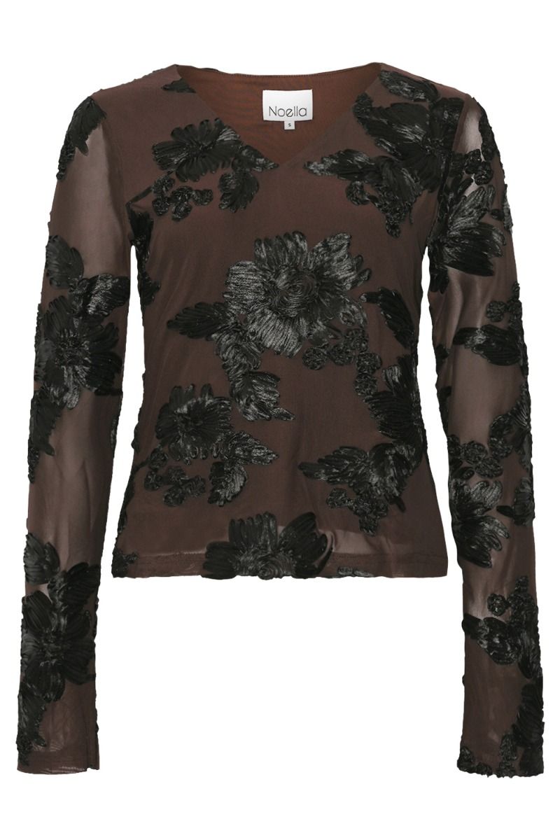Noella - Bluse - Lucille Top - Chocolate Black