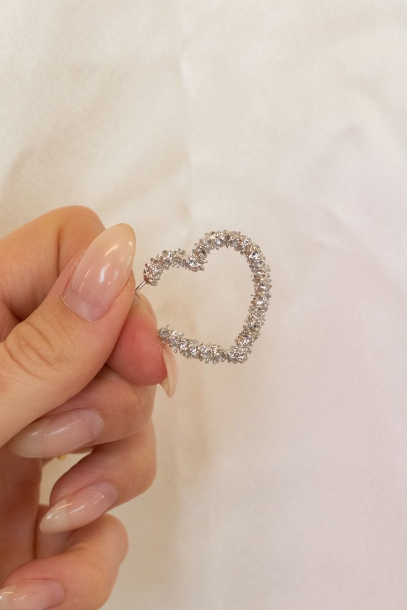 Lucky Lemon - Øreringe - Freja Heart - Sølvfarvet