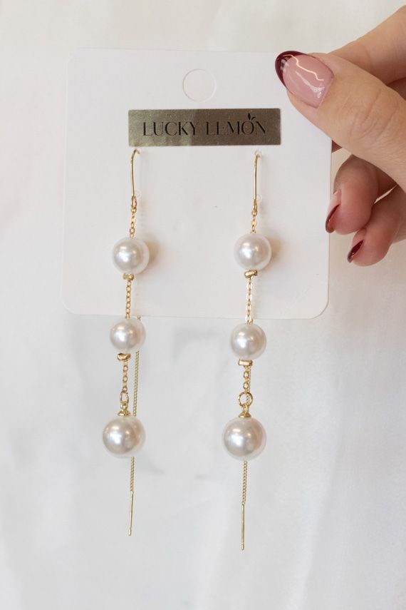 Lucky Lemon - Øreringe - Noa Pearl Studs - Guldfarvet