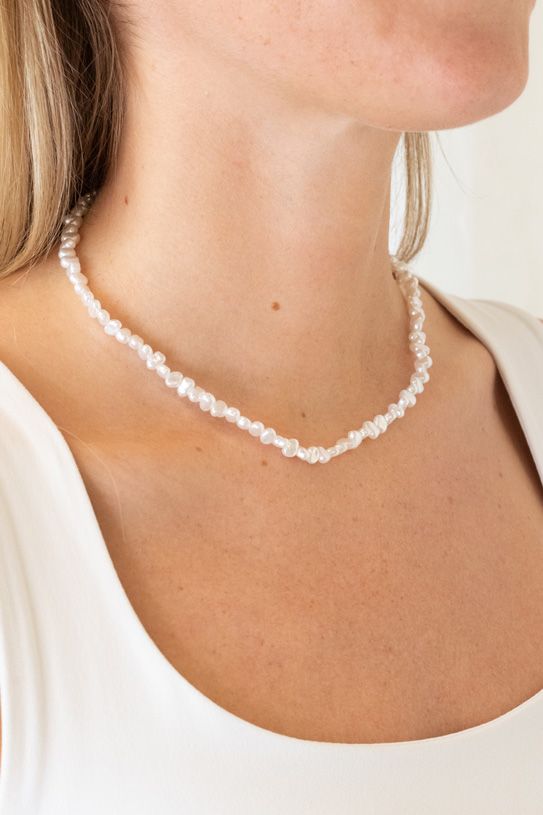 Lucky Lemon - Halskæde - Ines Pearl Necklace - Pearl 