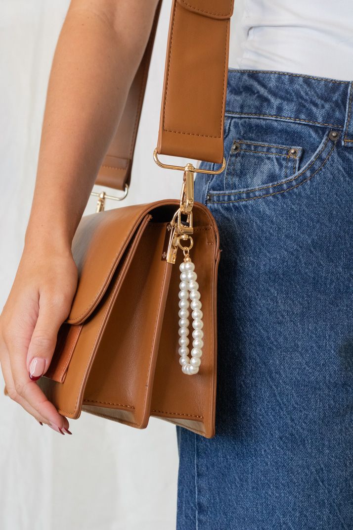 Lucky Lemon - Vedhæng - Lucca Pearl Keyhanger - Sølvfarvet