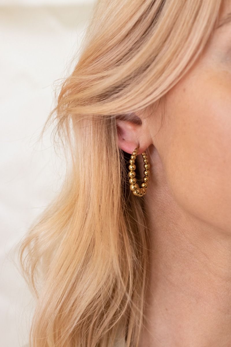 Lucky Lemon - Øreringe - Bobly Creole - Gold