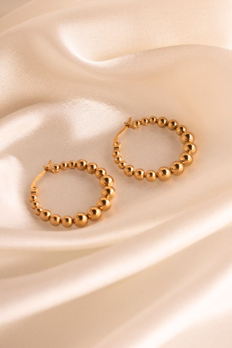 Lucky Lemon - Øreringe - Bobly Creole - Gold