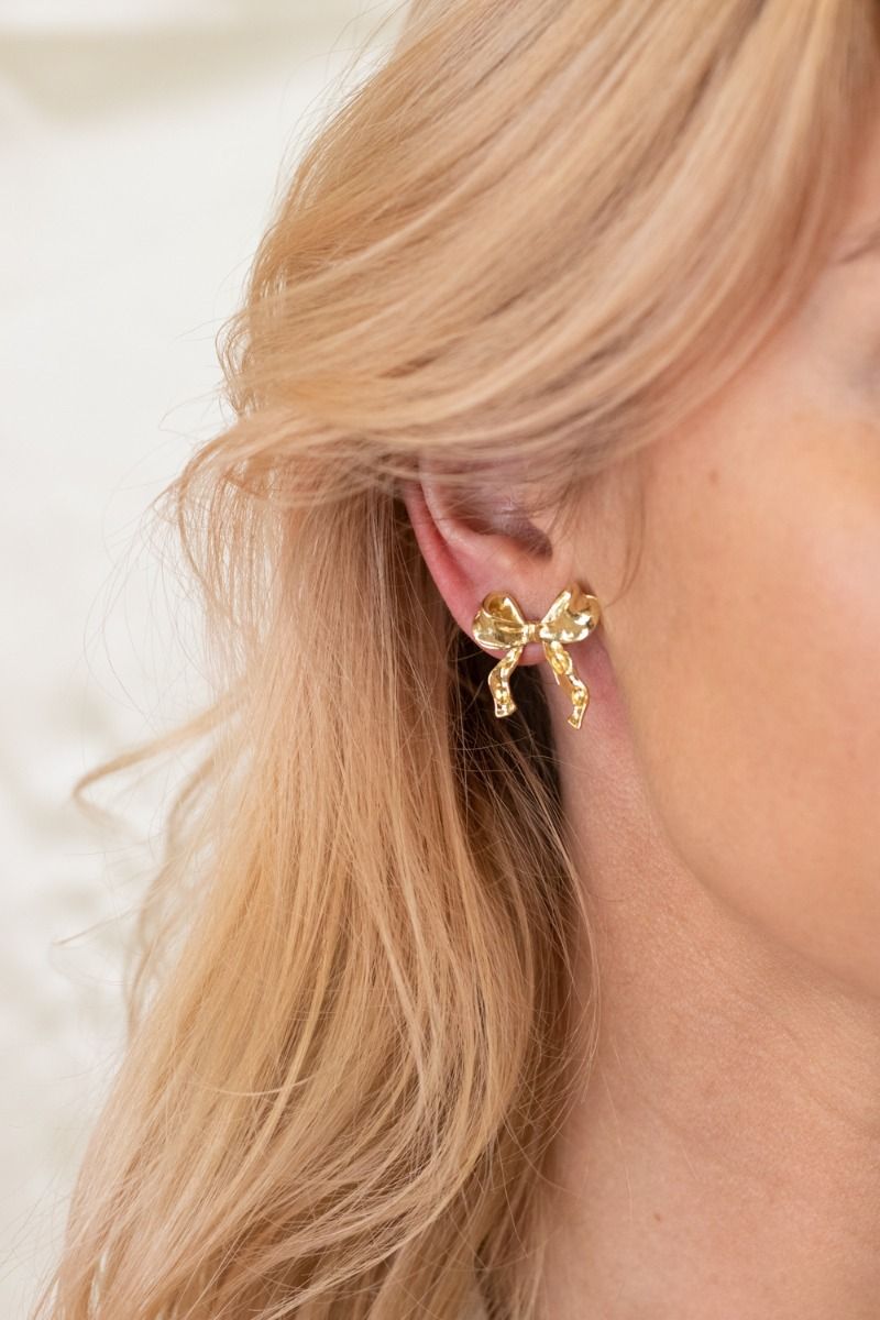 Lucky Lemon - Øreringe - Pippa Bow - Gold