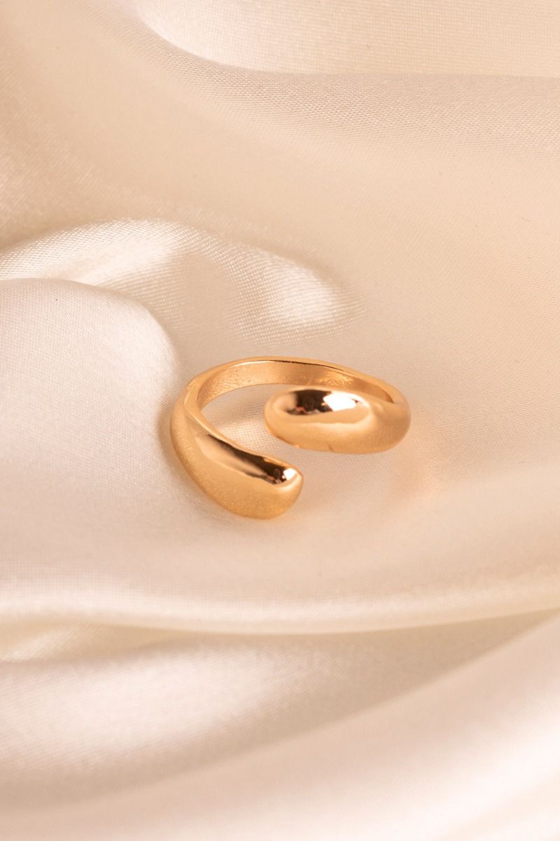 Lucky Lemon - Ring - Raindrop ring - Gold